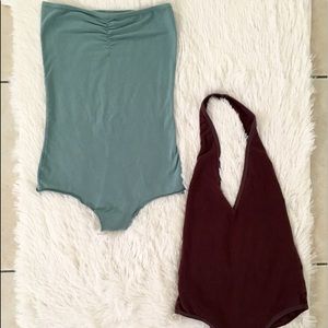 American Apparel Bodysuit Bundle sz XS & S