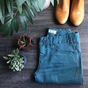 • Free People Blue Skinny Jeans •