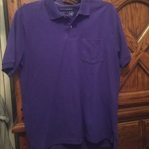 Dark purple pocket polo style shirt - medium