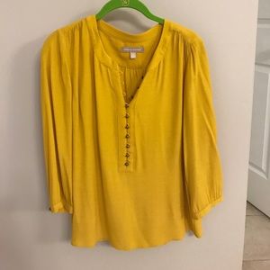 Mustard yellow blouse
