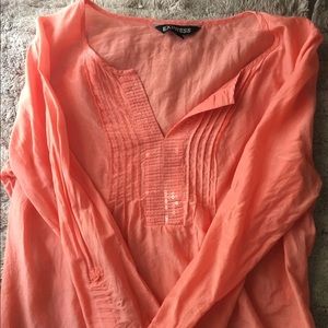 Express coral tunic