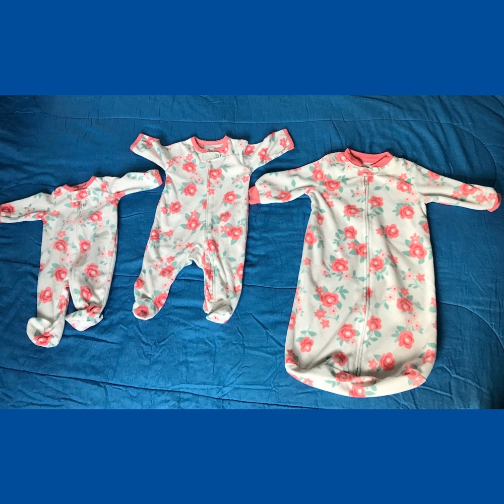 Carter's flower pajama set