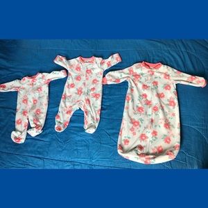 Carter's flower pajama set