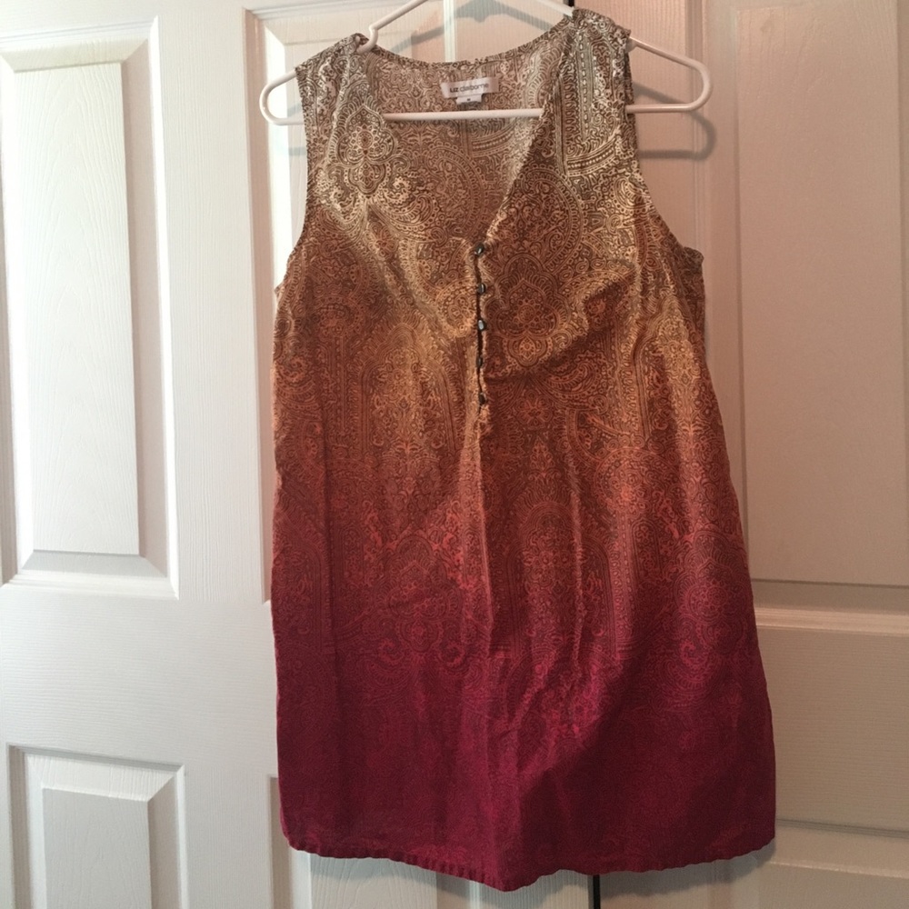 Liz Claiborne multi colored tunic size medium