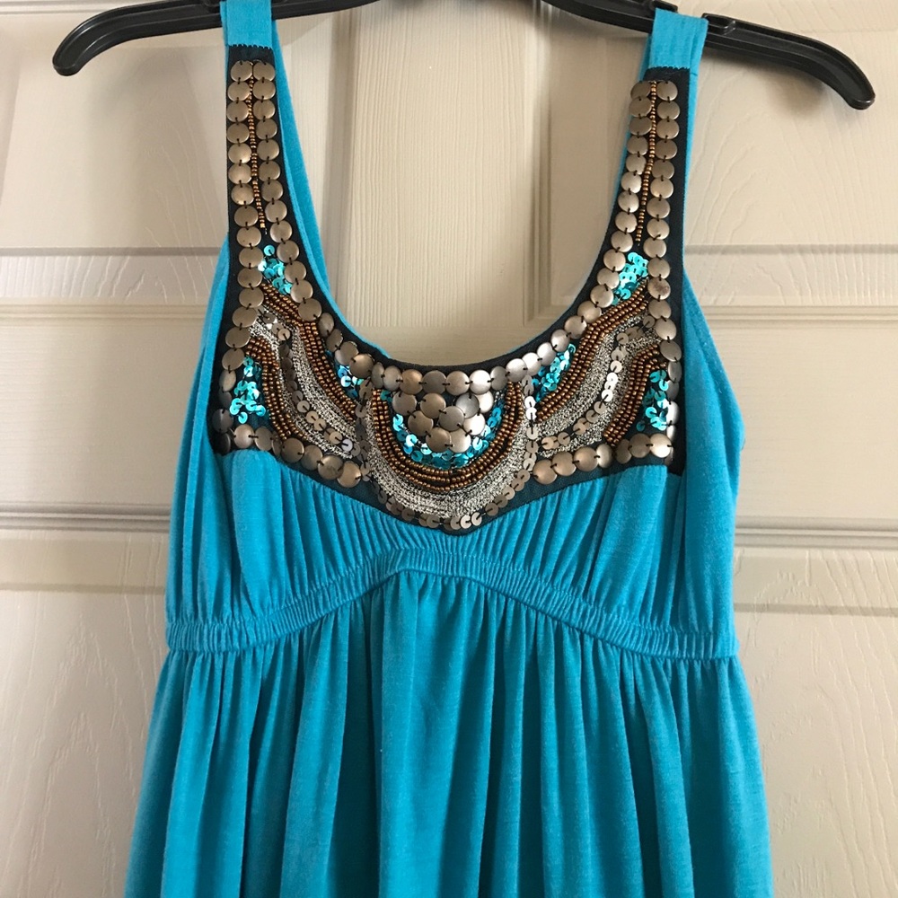 Long Blue Maxi Beach 👗 Dress 🐚