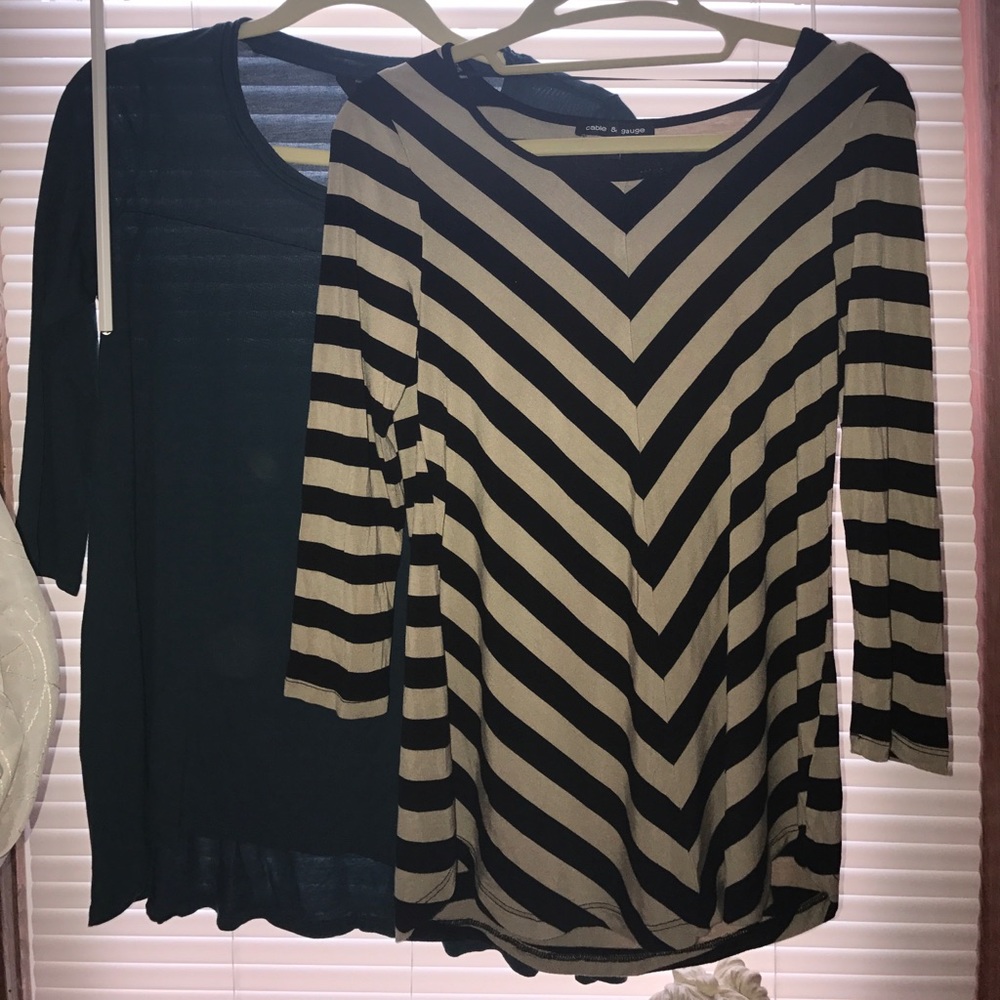 Cable and gauge/simply Vera shirts
