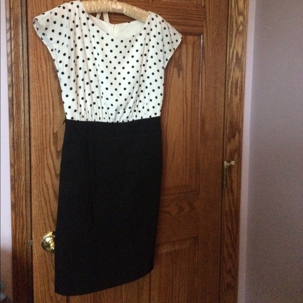 Black/White polka dot dress