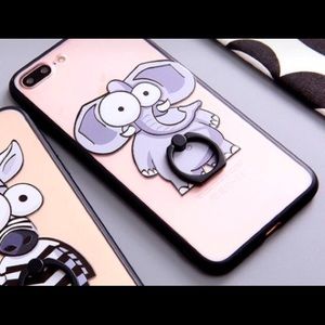 Elephant iPhone case with ring holder