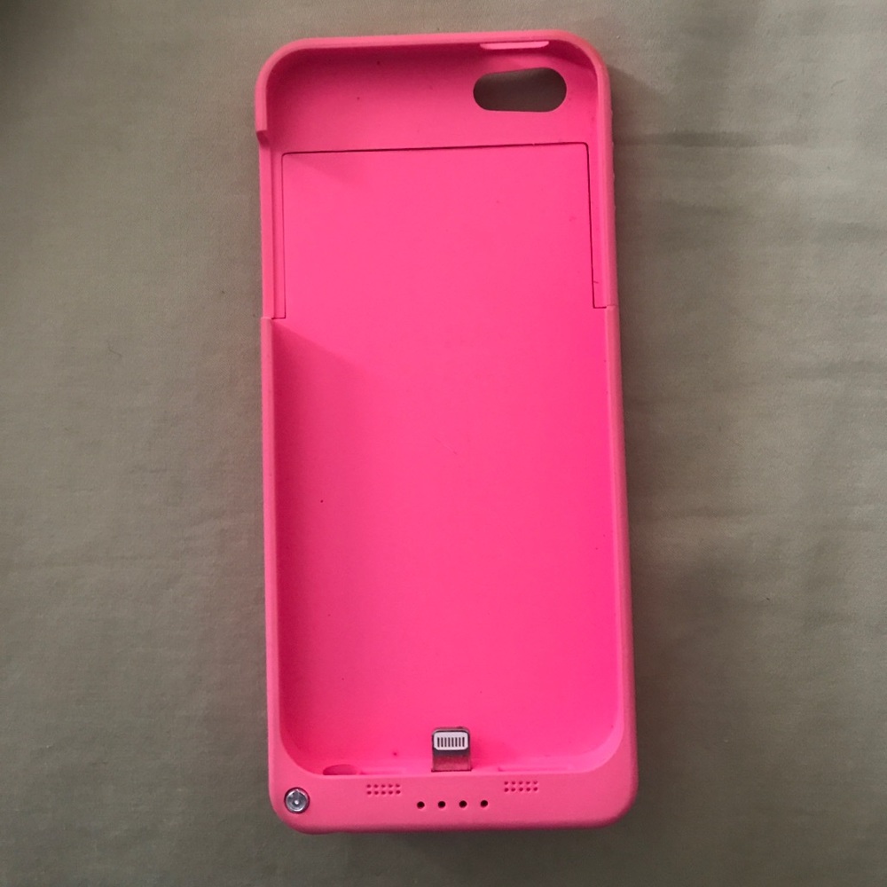 iPhone5 pink battery charging case