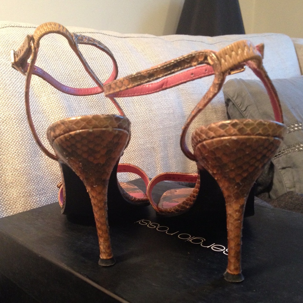 Sergio Rossi Python Sandals - Picture 3 of 4