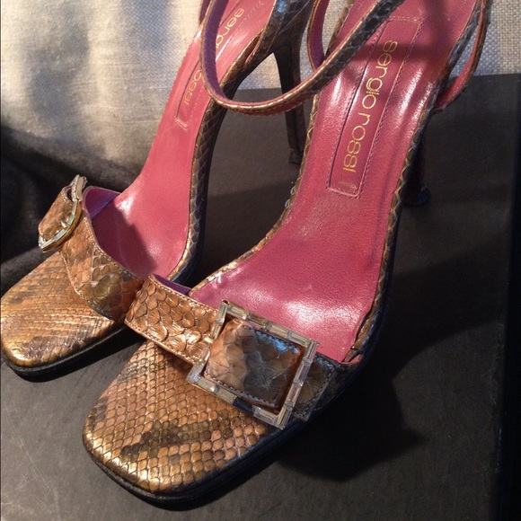 Sergio Rossi Python Sandals - Picture 2 of 4