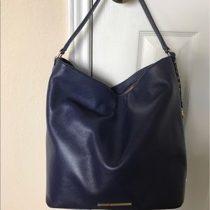 (Gently Used) Navy Blue Brahmin Hobo Bag