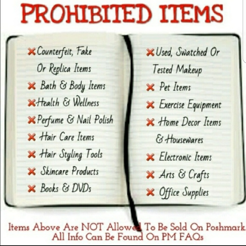 ITEMS NOT ALLOWED ON POSHMARK 💖PLEASE REPOST💖