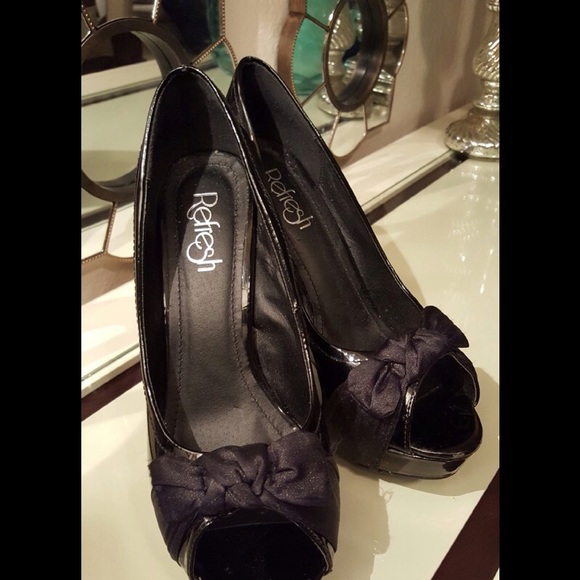 Black Stilettos Shoes Platform - Picture 2 of 2