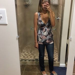 BCBG tank with bow
