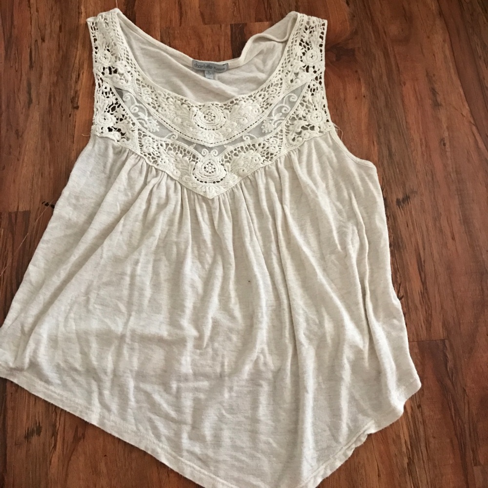 Creme Flowy Crop Top