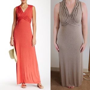 Tan Max Studio Maxi Dress SZ M