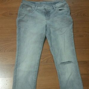Old navy straight gray jeans sz 2