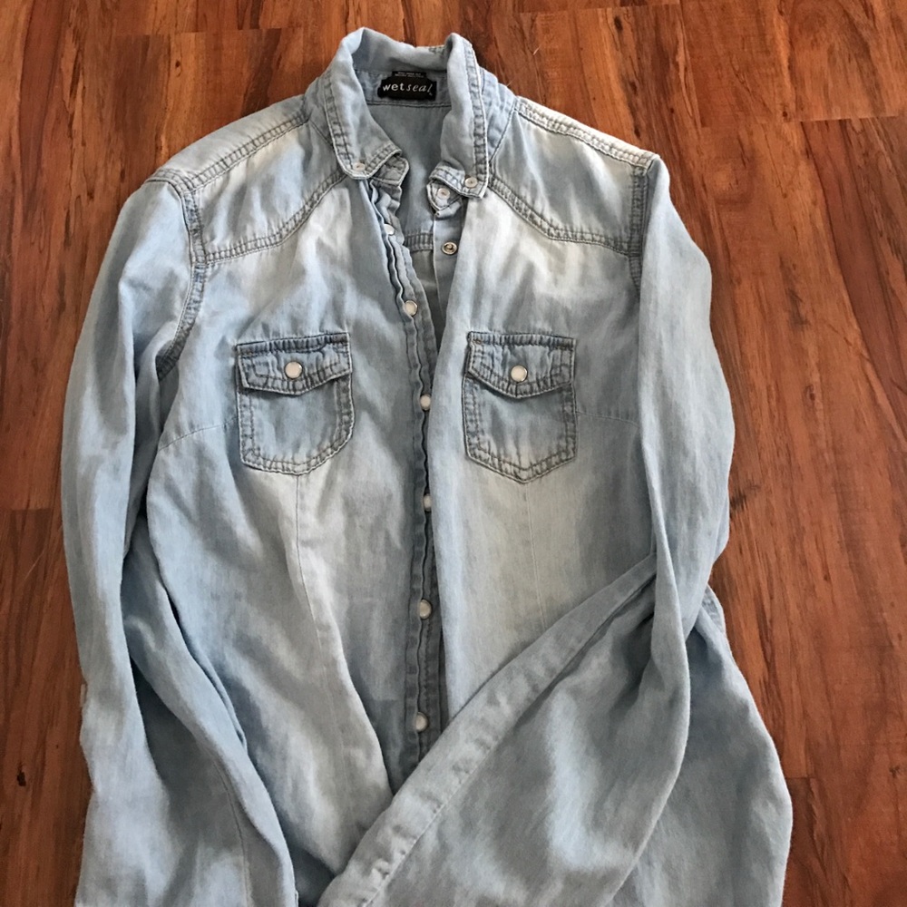 Wet Seal Denim Looking Shirt