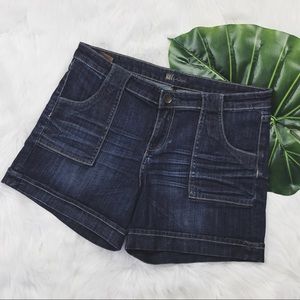 KUT From The Cloth Dark Wash Jean Shorts