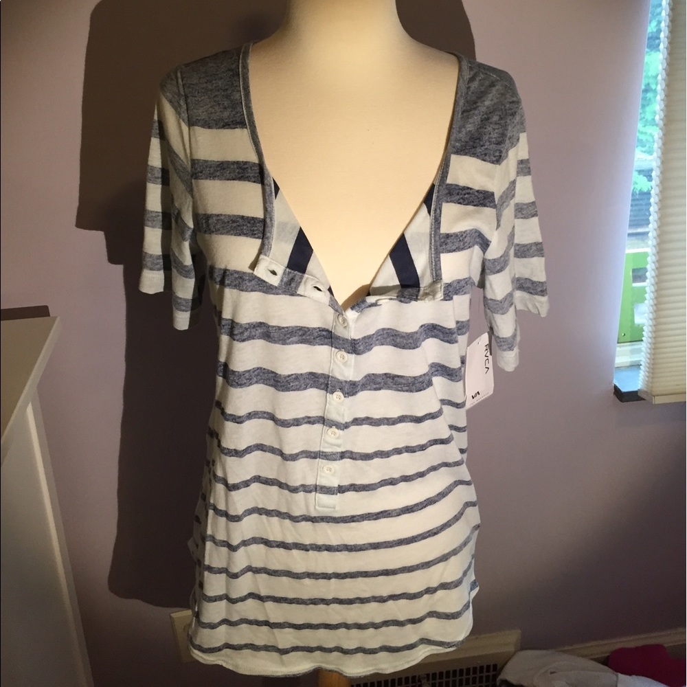 RVCA stripped tee
