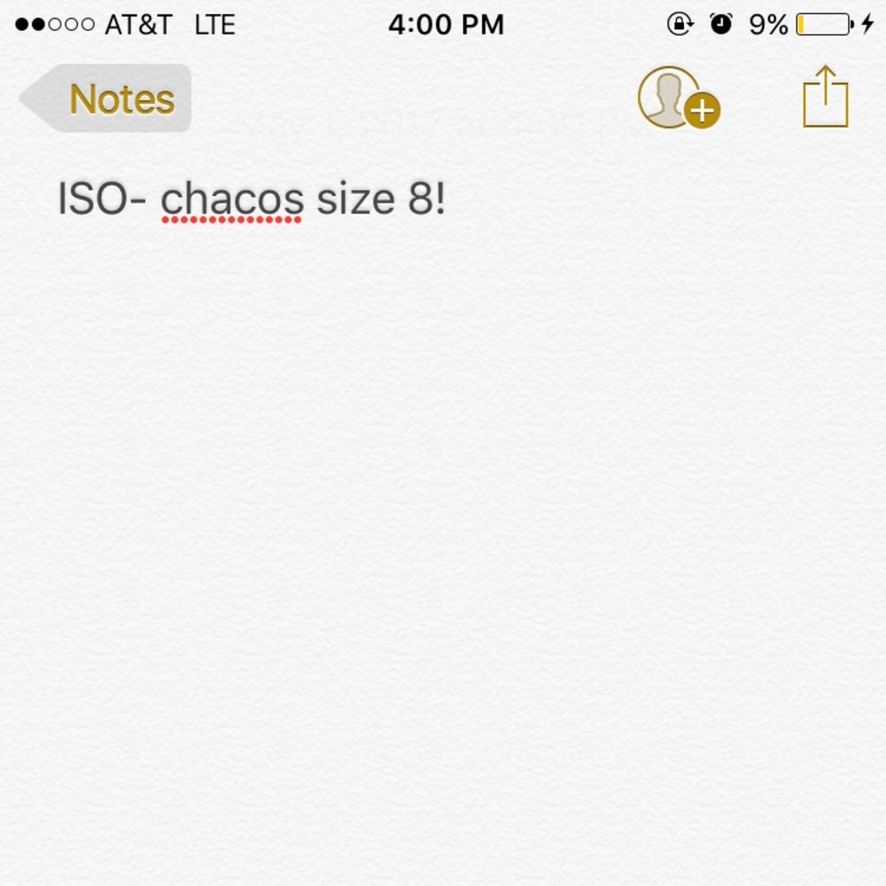 ISO chacos