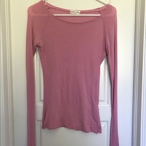 Rebecca Beeson pink long sleeve tee size 4