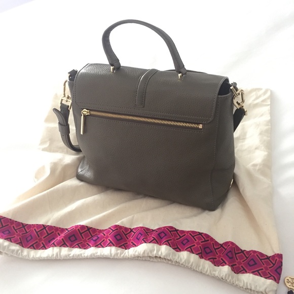 Tory Burch top Handle Satchel Bag, Grey - Picture 2 of 7