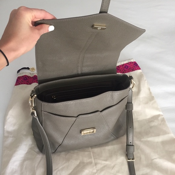 Tory Burch top Handle Satchel Bag, Grey - Picture 3 of 7