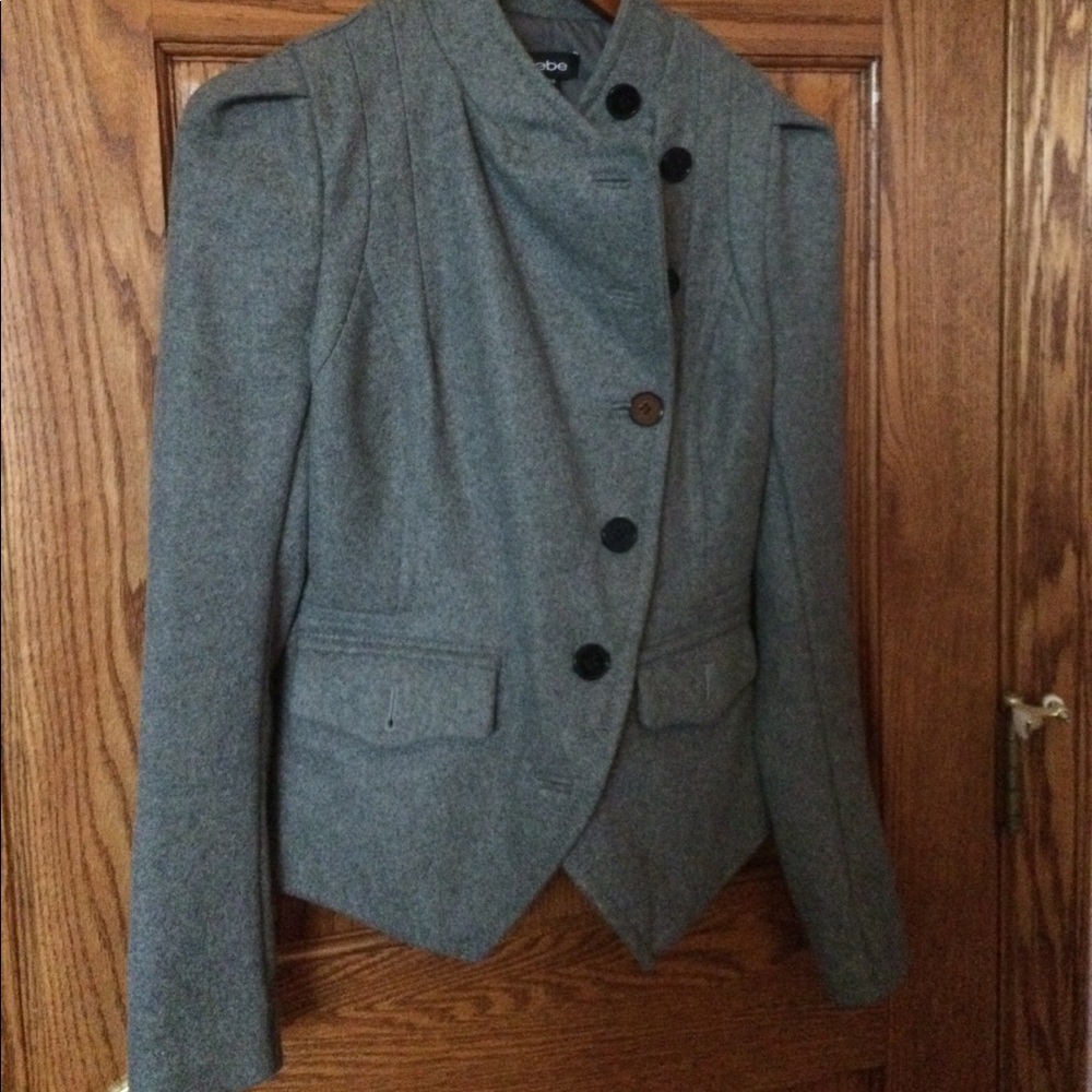 Gray Bebe coat in XS