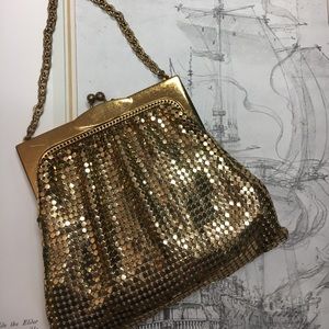 Whiting & Davis Vintage Gold Clutch