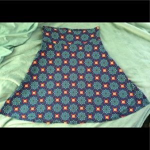 Lularoe Azure a-line skirt, size XL.