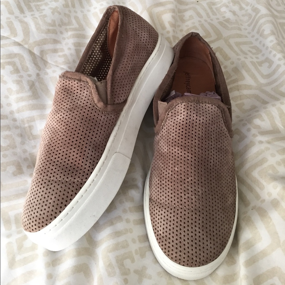 Suede slip on tennis shoes