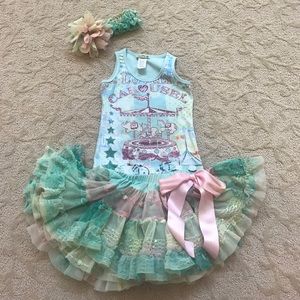 Tutu skirt, shirt and headband
