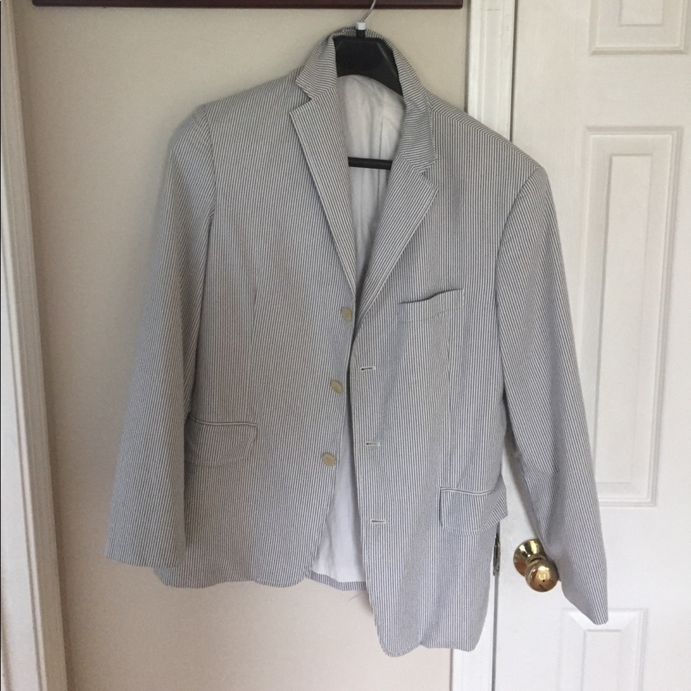J Crew Seersucker Blazer