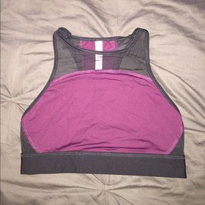 Burgundy High Neck Bra