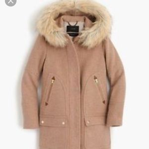 Jcrew petite 0 chateau parka in sandstone