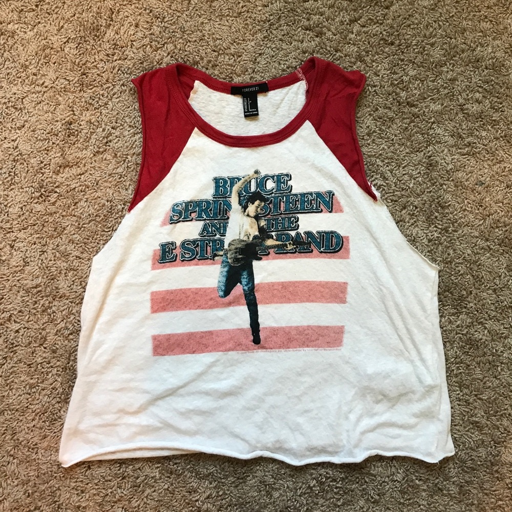 Bruce Springsteen Long Crop Top