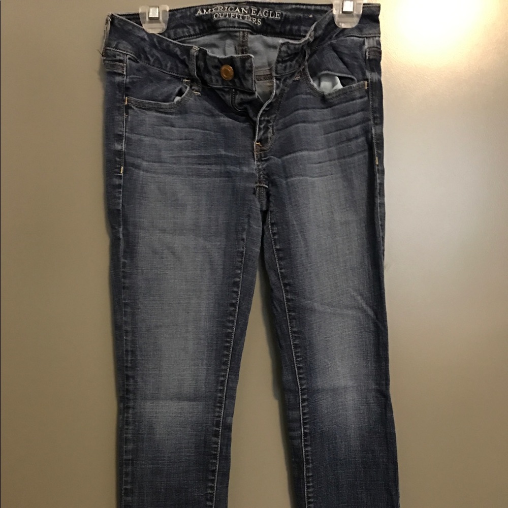 American Eagle Blue Skinny Jeans