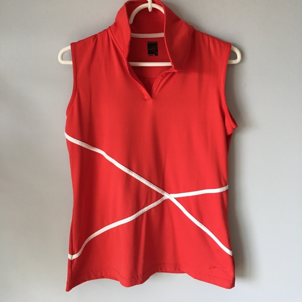 Slazenger red golf shirt