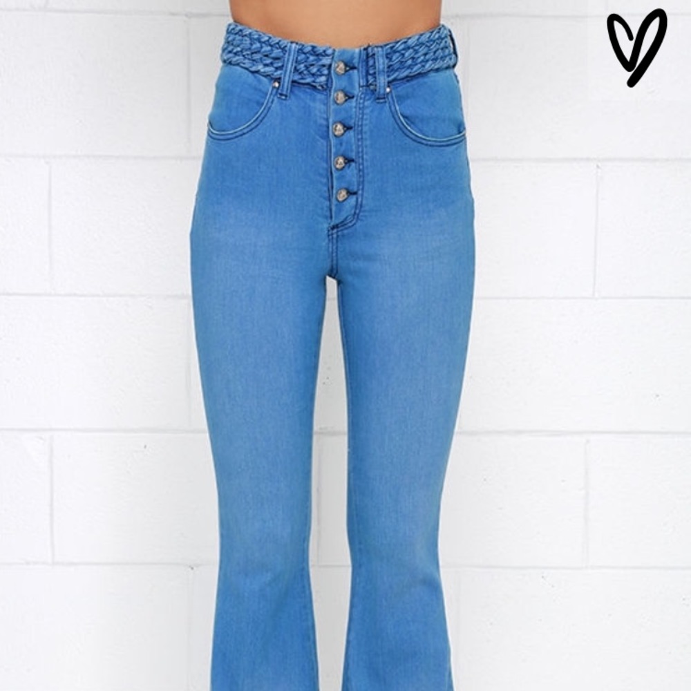 Someday lovin high wasted flare jeans