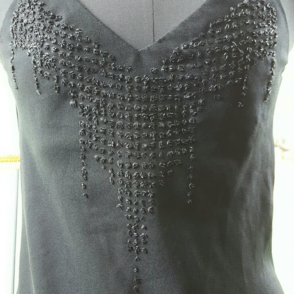 Embellished spaghetti strap