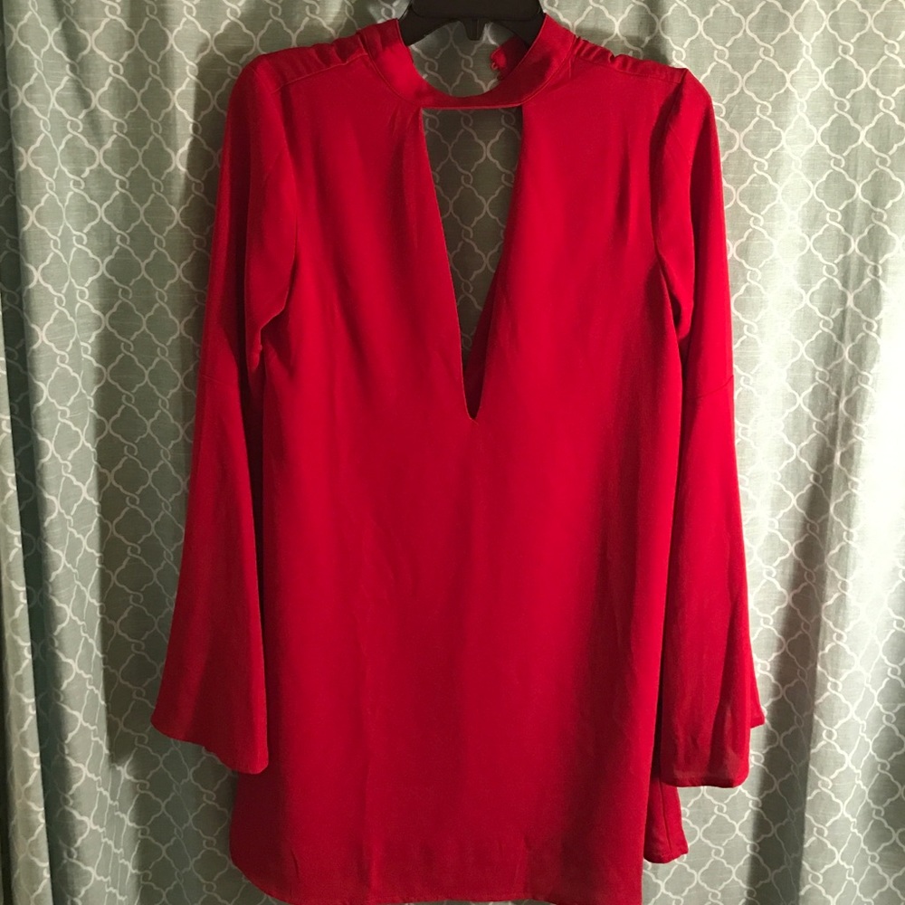 Red Lulu's dress