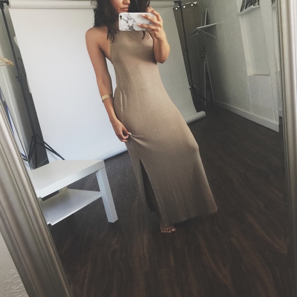Tan Maxi Dress - Picture 4 of 6