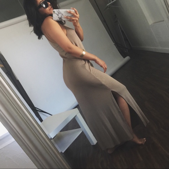 Tan Maxi Dress - Picture 3 of 6