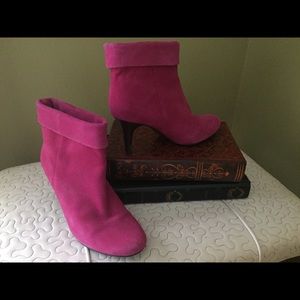 Aldo Hot Pink Suede Boots