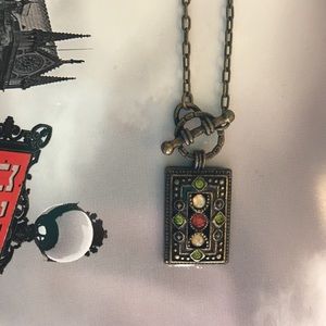 1928 frame pendant and necklace