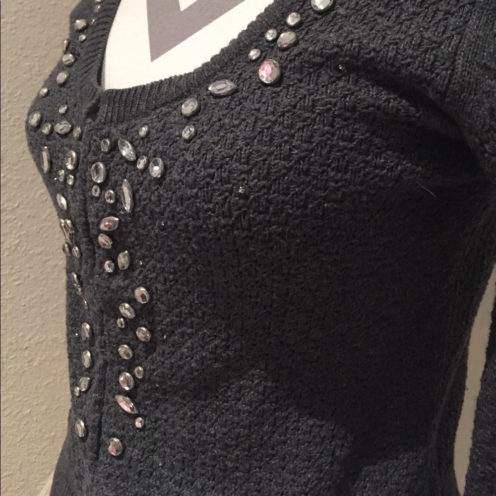 American Eagle textured grey cardigan