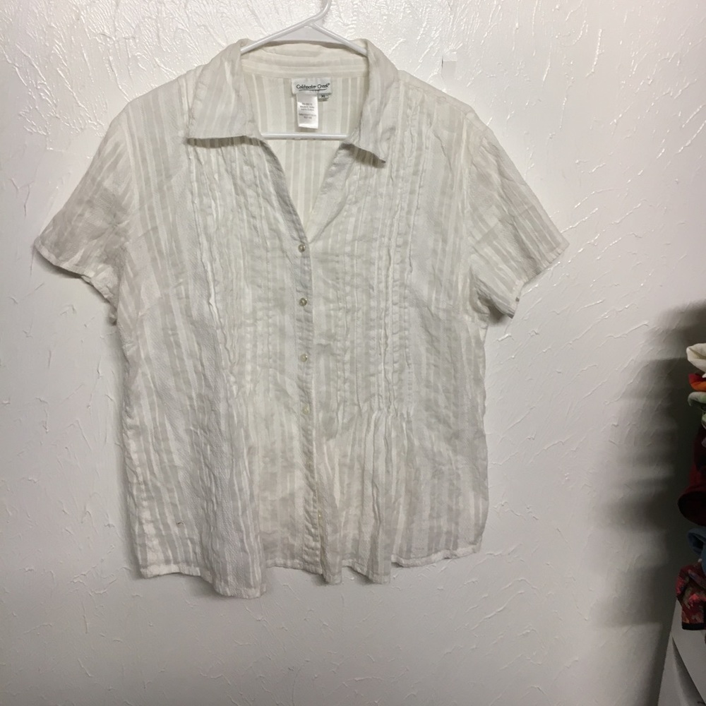 Coldwater Creek button down tee