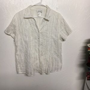 Coldwater Creek button down tee